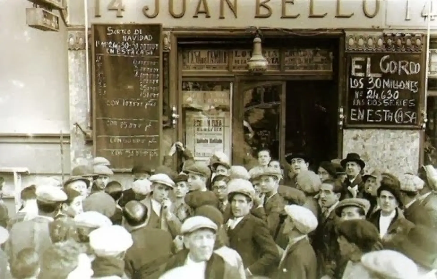 Celebracion de 'El Gordo' de Navidad - 1930